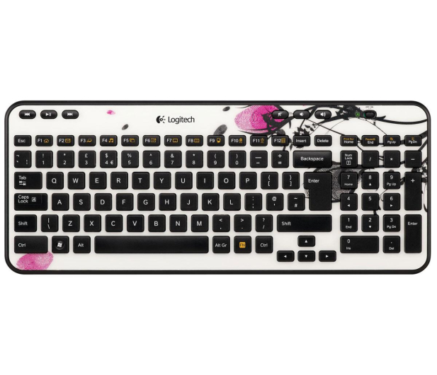 Logitech K360 Wireless Fingerprint Flowers - 104267 - zdjęcie 2